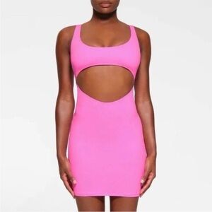 NWT SKIMS Swim Cut Out Tank Dress Women's 3662